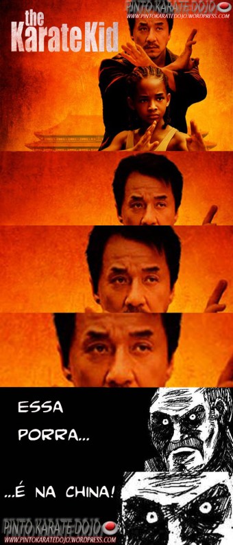 Meme do Karate Kid Jack Chan copy Karate Kid com Jack Chan