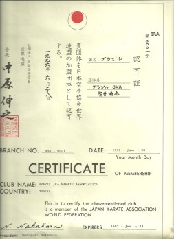 Certificado de filiação