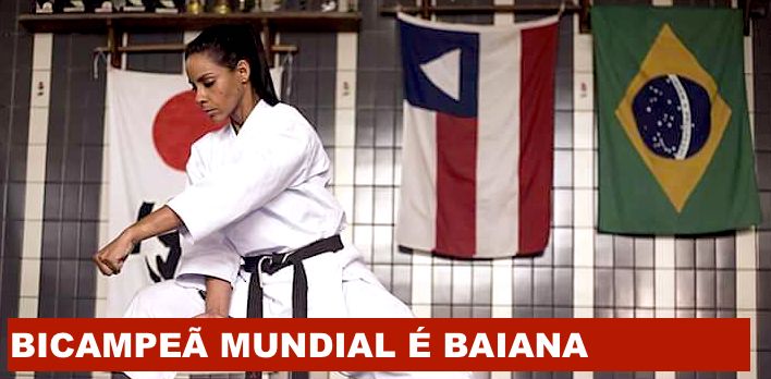 Bahiana é Martinna Rey bi-campeã mundial de karate tradicional