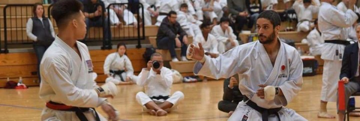 Jonas correia atleta da seleção americana JKA de karate