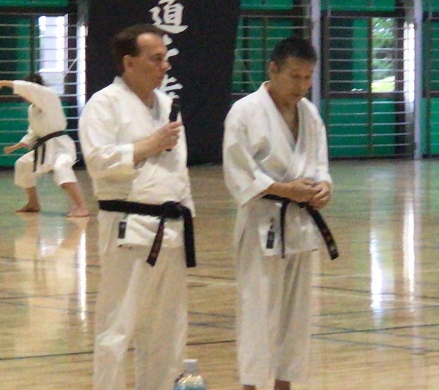 Yahara sensei no seu exame de 10º Dan
