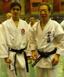 Pedrinho ( editor do PKD ) e Kanazawa sensei
